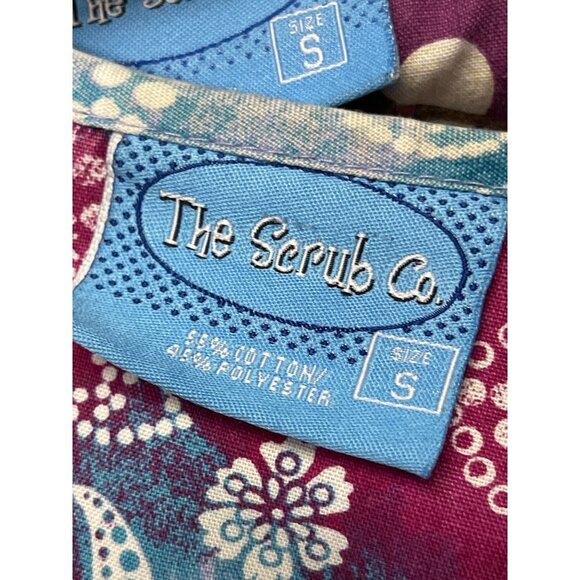 The Scrub Co Lot of Three Scrub Tops Long Short Sleeve Women's Size Small - Picture 10 of 10